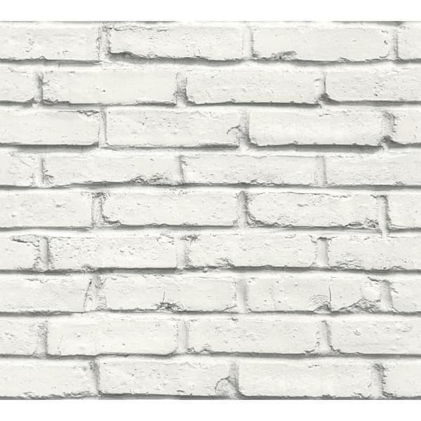 Vit väggpapper i gråvit sten 358562 10,05 x 0,53 meter | Vackra väggar | non-woven tapet med stenutseende