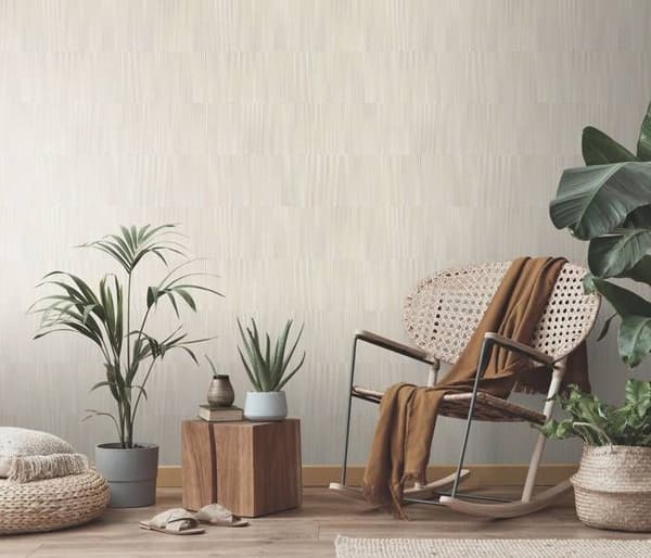 Vinyl tapet med linjär textur Martinique Natural Erismann 10398-02