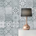 Miniatyrbild 1 av 2: Tapet plattor Tiziano M1-No.179 | Non-woven tapet | Grå | Vit | Plattorutseende