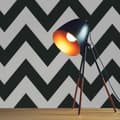 Miniatyrbild 1 av 3: Grafiskt papper Tino M1-No.886 | Non-woven tapet | Svart | Vit | Geometrisk | Retro