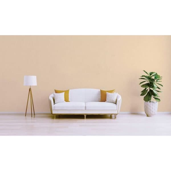 Enfärgat tapet M1-No.2532 | Vävnads tapet | Beige | Enfärgad