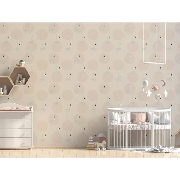 Tapet djur Gino M1-No.2862 | Vinyltapet | Beige | Silver | Flamingo | Natur