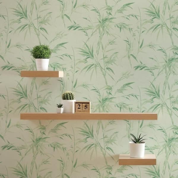 Jungle tapet Matilde M1-No.3055 | Non-vävd tapet | Grön | Djungeloptik | Botanisk | Palmer