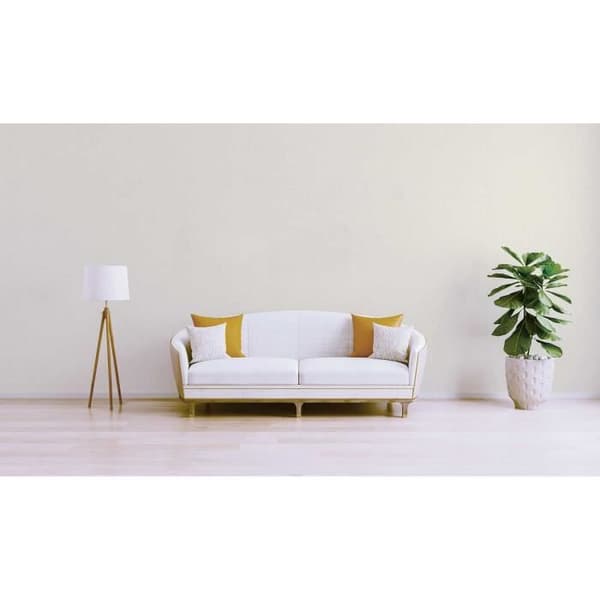 Enfärgad tapet M1-No.2533 | Non-woven tapet | Vit | Enfärgad