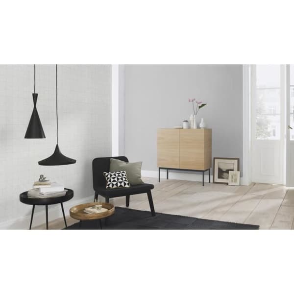 Rasch Modern Art | 607703 | enfälld tapet uni | 0.53 m x 10.05 m | grå