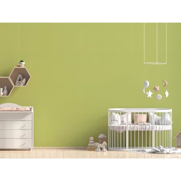 Tapet ränder Romeo M1-No.2060 | Non-woven tapet | Grön | Enfärgad | struktur