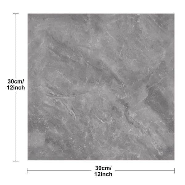OBOSOE Selvklæbende wallstickers & gulvfliser – 20 stk marmorlook 30x30cm, vandtætte wallstickers