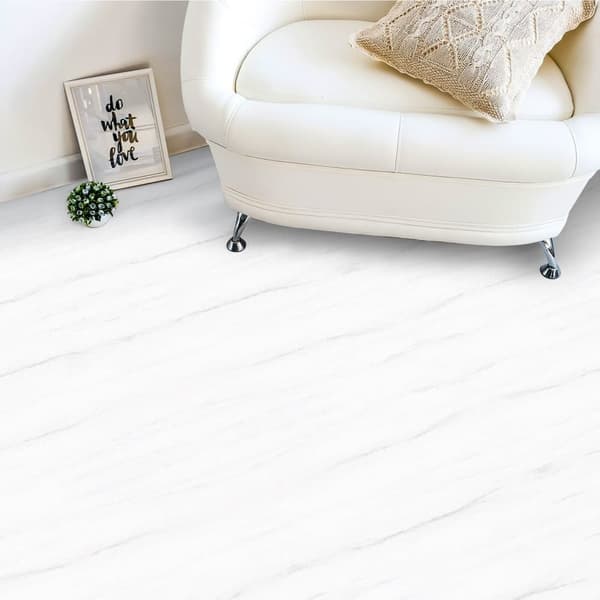 OBOSOE Selvklæbende wallstickers & gulvfliser – 20 stk marmorlook 30x30cm, vandtætte wallstickers