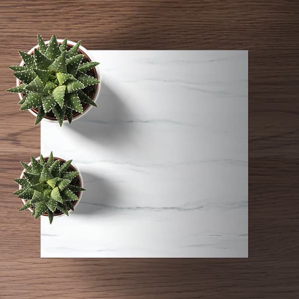 OBOSOE Selvklæbende wallstickers & gulvfliser – 20 stk marmorlook 30x30cm, vandtætte wallstickers