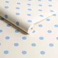 Miniatyrbillede 3 af 3: Cath Kidston - Vliesbehang - Button Spot Blue
