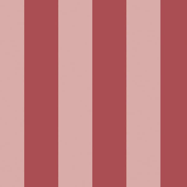 Cath Kidston - Vliesbehang - Canopy Stripe Pink & Red