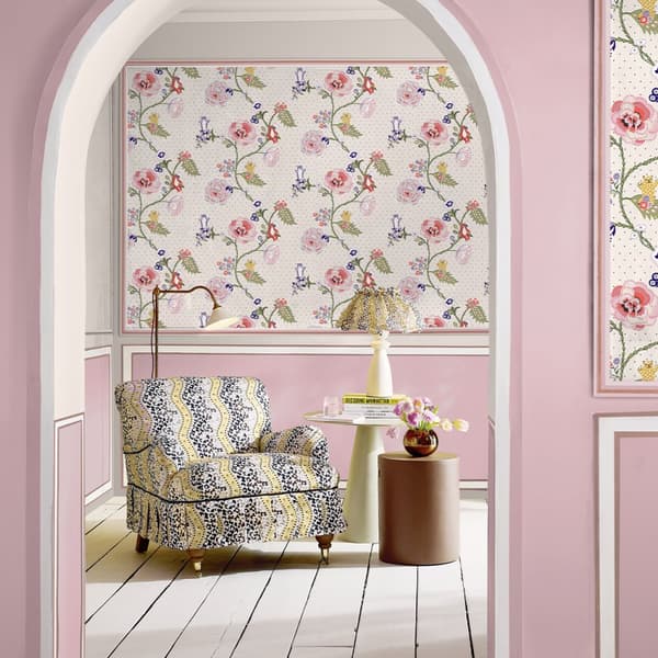 Cath Kidston - Vliesbehang - Kattmynta Neutral