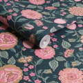 Miniatyrbillede 3 af 3: Cath Kidston - Vliesbehang - Strawberry Garden Navy