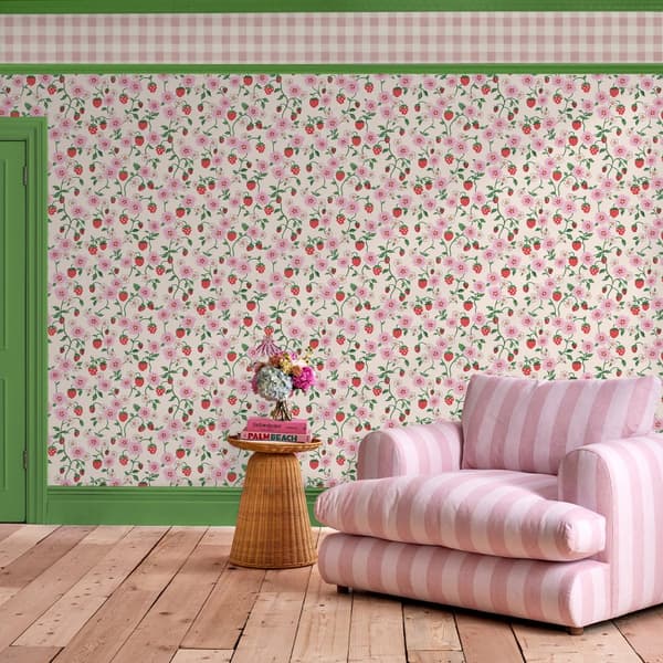 Cath Kidston - Vliesbehang - Strawberry Spring