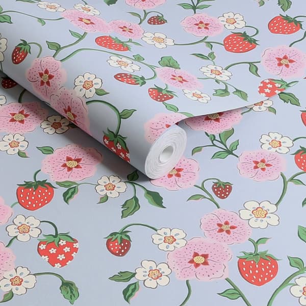 Cath Kidston - Vliesbehang - Strawberry Summer