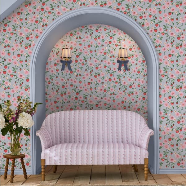 Cath Kidston - Vliesbehang - Strawberry Summer