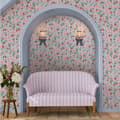 Miniatyrbillede 2 af 3: Cath Kidston - Vliesbehang - Strawberry Summer