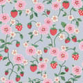 Miniatyrbillede 1 af 3: Cath Kidston - Vliesbehang - Strawberry Summer