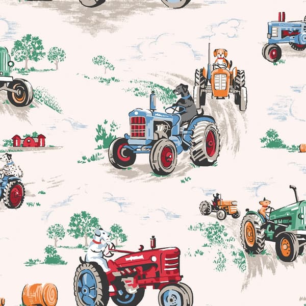 Cath Kidston - Vliesbehang - Traktor Multi