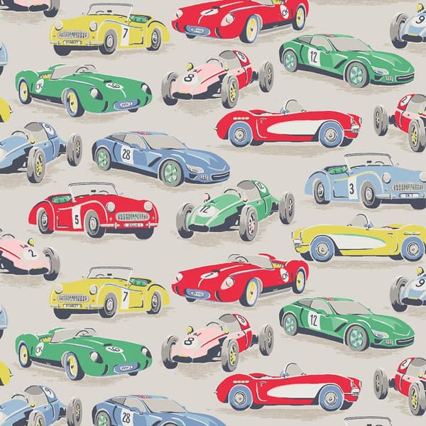 Cath Kidston - Vliesbehang - Vintage Cars Multi