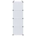 Miniatyrbilde 5 av 11: vidaXL Modulskap med 9 rom 109x36,5x143 cm hvit