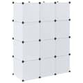 Miniatyrbilde 6 av 11: vidaXL Modulskap med 9 rom 109x36,5x143 cm hvit