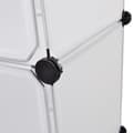 Miniatyrbilde 7 av 11: vidaXL Modulskap med 9 rom 109x36,5x143 cm hvit