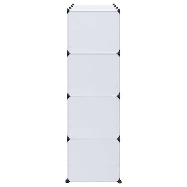 vidaXL Moduulikaappi 9 lokeroa 109x36,5x143 cm valkoinen