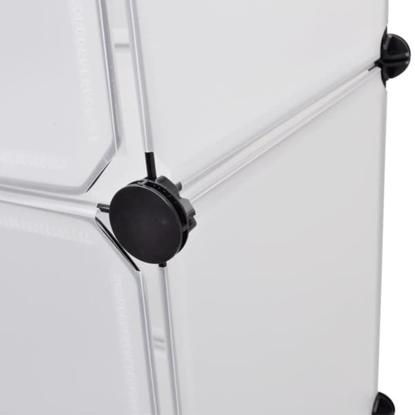 vidaXL Moduulikaappi 9 lokeroa 109x36,5x143 cm valkoinen