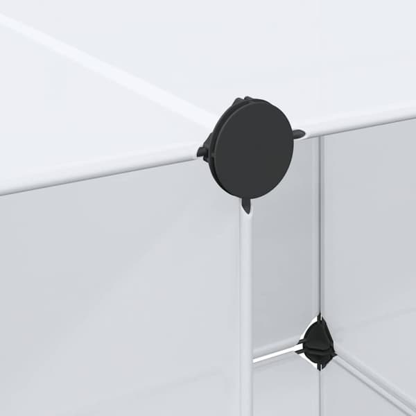 vidaXL Moduulikaappi 9 lokeroa 109x36,5x143 cm valkoinen