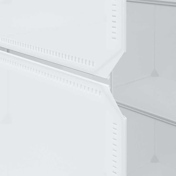 vidaXL Moduulikaappi 9 lokeroa 109x36,5x143 cm valkoinen