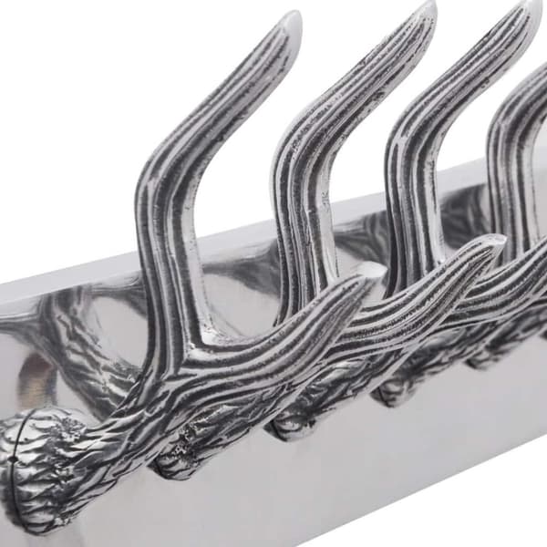 vidaXL Klädkrokar av aluminium Hatt/slips Silver