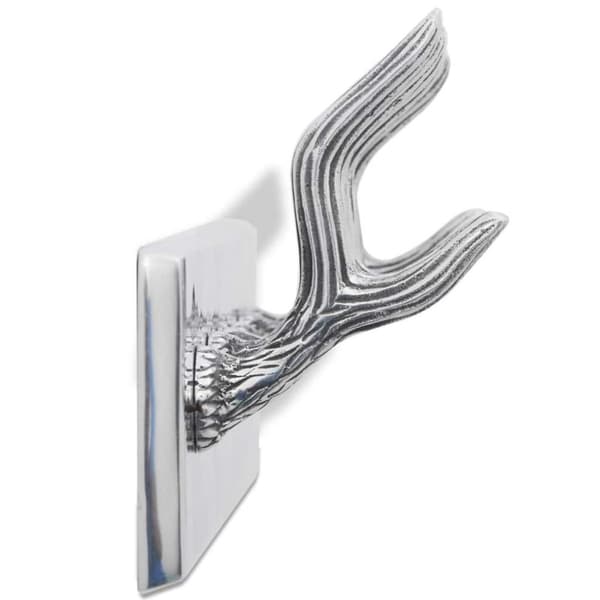 vidaXL Klädkrokar av aluminium Hatt/slips Silver