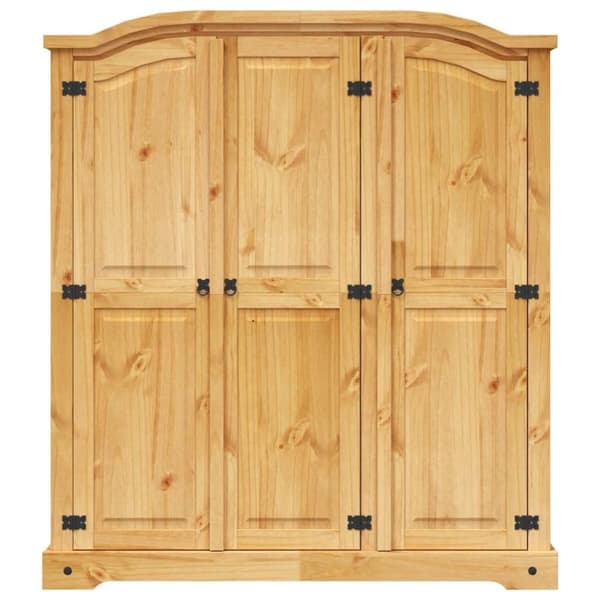 vidaXL Vaatekaappi Meksikon mänty Corona Range 3 ovea