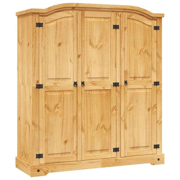 vidaXL Vaatekaappi Meksikon mänty Corona Range 3 ovea