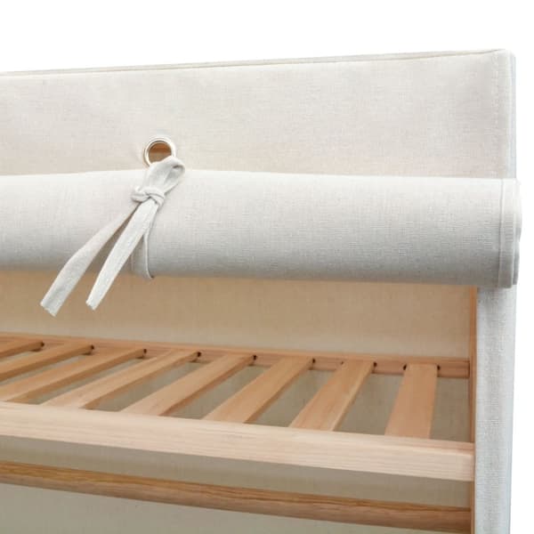 vidaXL garderobe stof og fyrretræ 110 x 40 x 170 cm