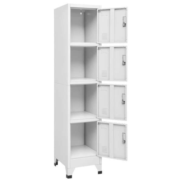 vidaXL Lukkokaappi 4 lokerolla 38x45x180 cm
