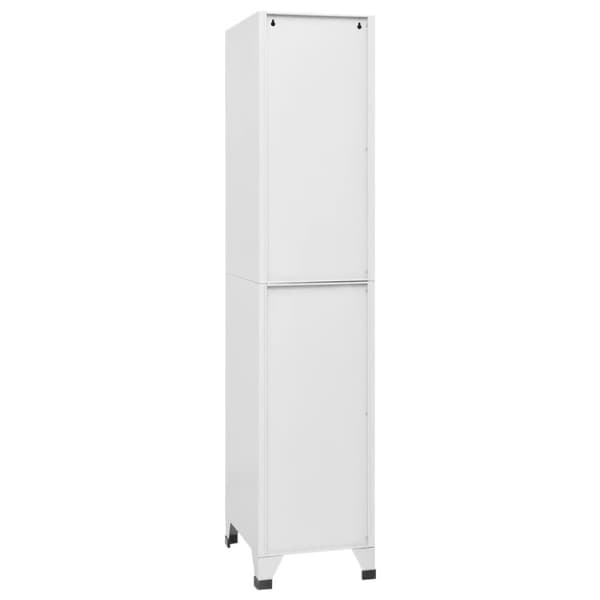 vidaXL skab med 3 rum med lås 38 x 45 x 180 cm