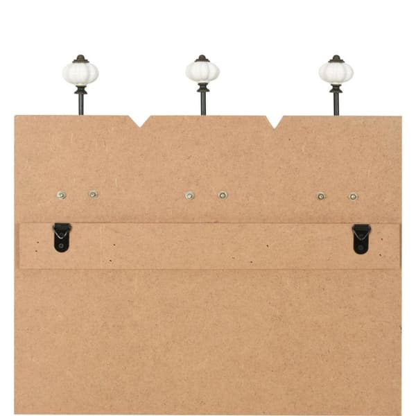 vidaXL Veggmontert klesstativ med 6 kroker 120x40 cm HOME IS