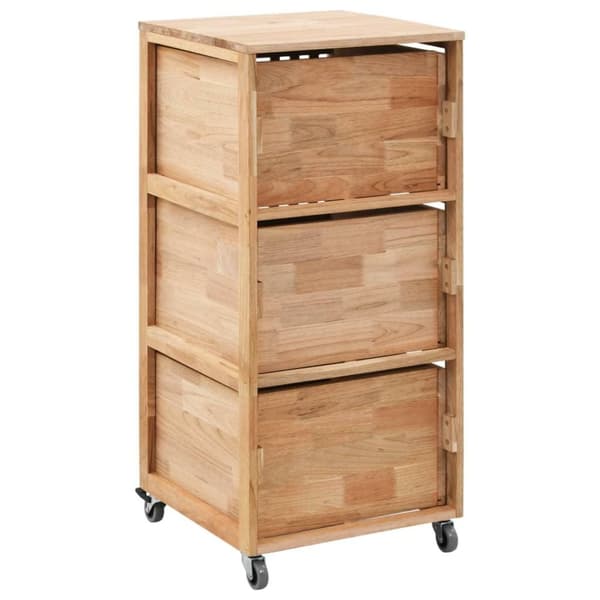 vidaXL badeværelsesskab 41x41x91 cm massivt valnøddetræ