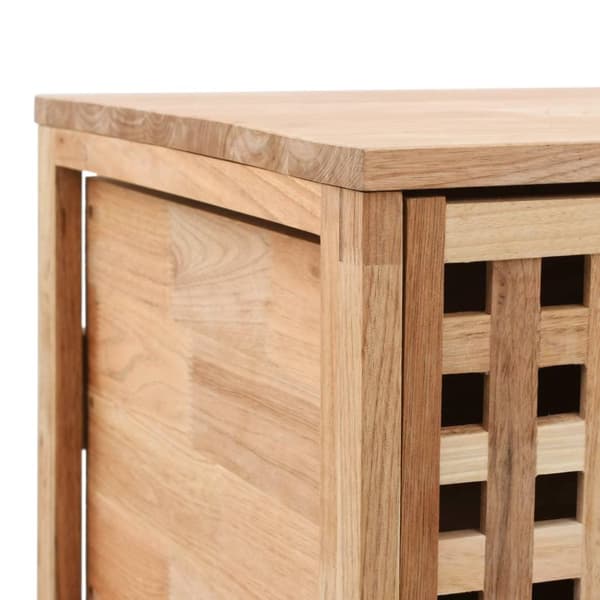 vidaXL badeværelsesskab 41x41x91 cm massivt valnøddetræ