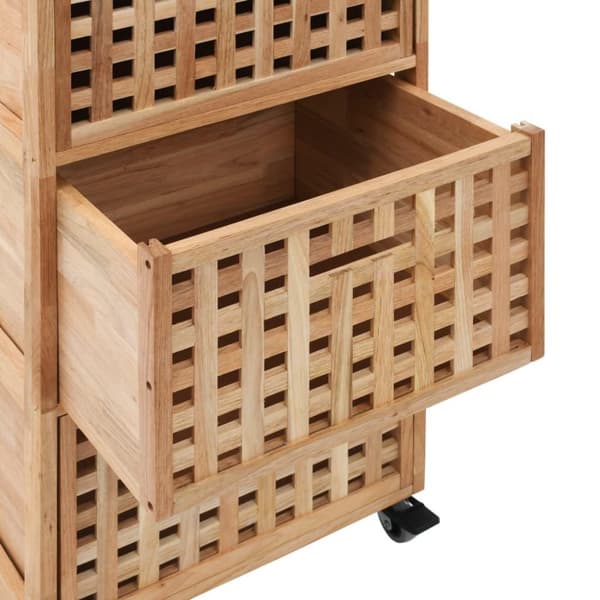 vidaXL badeværelsesskab 41x41x91 cm massivt valnøddetræ