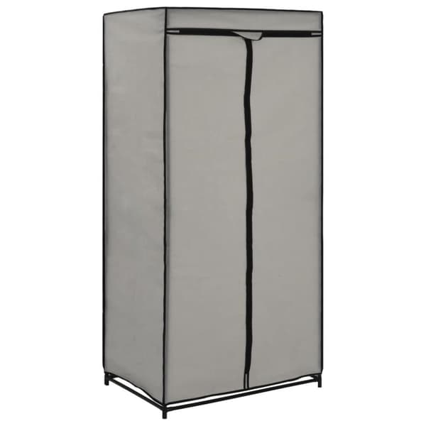 vidaXL klædeskab 2 stk. 75 x 50 x 160 cm grå