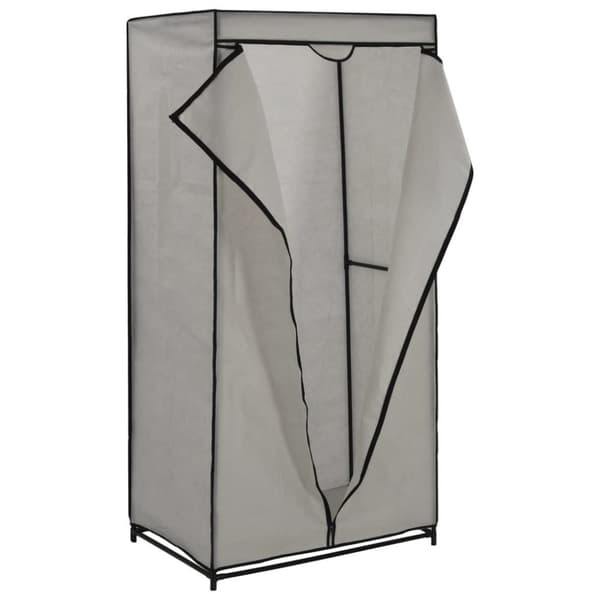 vidaXL klædeskab 2 stk. 75 x 50 x 160 cm grå