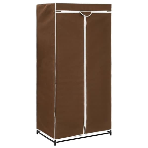 vidaXL Garderober 2 st brun 75x50x160 cm