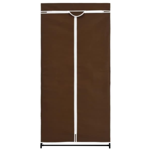 vidaXL Garderober 2 st brun 75x50x160 cm