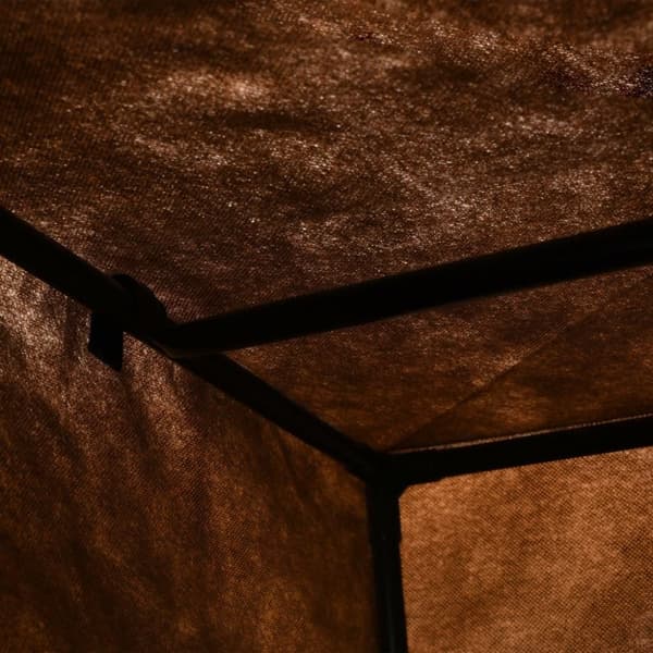 vidaXL Garderober 2 st brun 75x50x160 cm