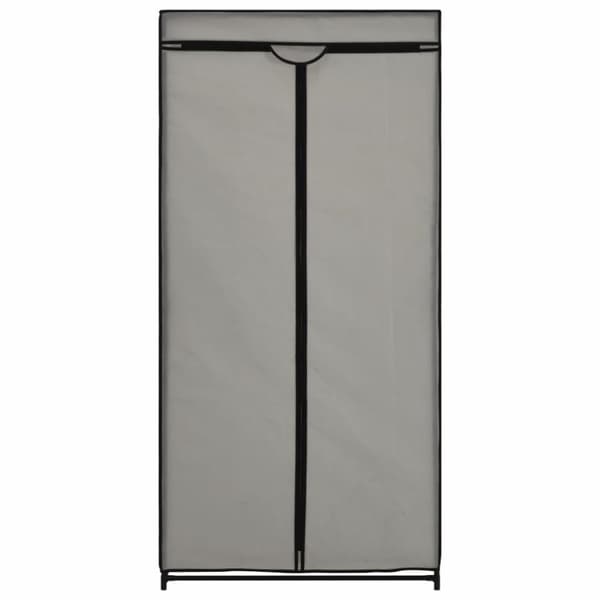 vidaXL Garderober 2 st grå 75x50x160 cm