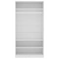 Miniatyrbilde 6 av 8: vidaXL Garderobe hvit 100x50x200 cm konstruert tre