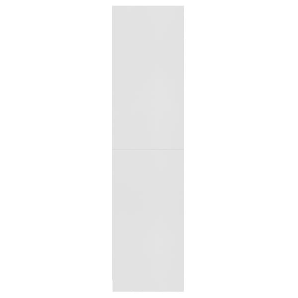 vidaXL Garderobe hvit 100x50x200 cm konstruert tre